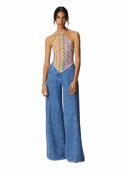 Missoni Missoni Halter Neck Top With Zig Zag Pattern in Multicoloured at Nordstrom