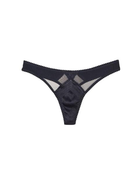 Fleur du Mal Top Stitch Thong