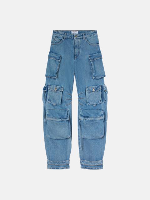 THE ATTICO ''FERN'' WASHED BLUE LONG PANTS