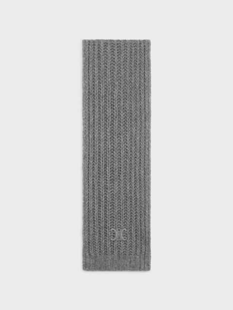CELINE triomphe scarf in cashmere, wool and silk