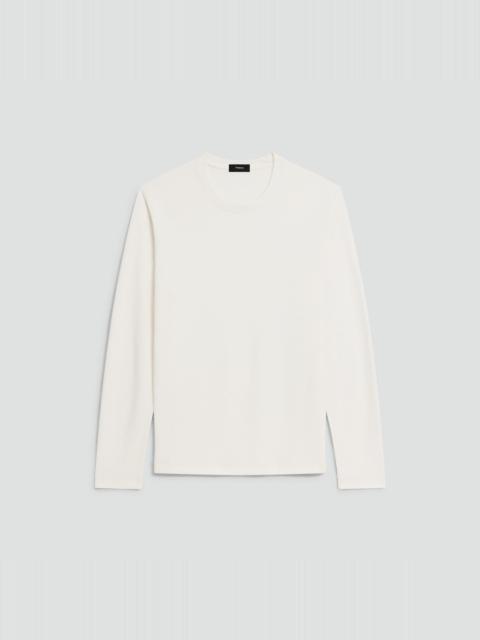 Theory Delroy Long-Sleeve Tee in Studio Knit Jacquard