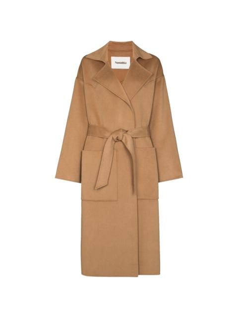 Nanushka Alamo belted midi coat