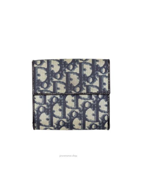 Dior Dior Trotter Trifold Wallet - Navy