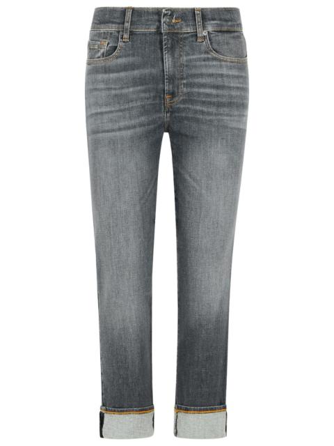 7 For All Mankind 7 For All Mankind 'RELAXED Skinny' Grey Cotton Jeans