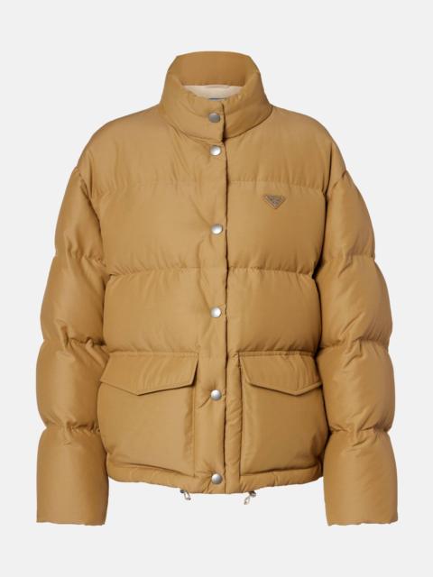 Prada Logo cotton-blend puffer jacket