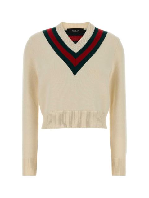 GUCCI Gucci Women Ivory Wool Sweater