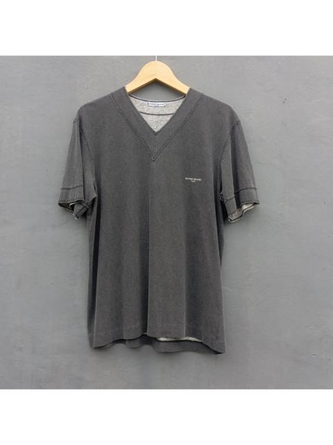 Stone Island Vintage Stone Island v-neck washed t shirt