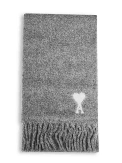 AMI Paris Ami Paris Men Grey Ami De Cœur Scarf<Br/>