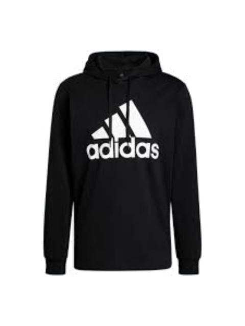 adidas adidas Essentials Logo Hoodie 'Black White' GV5281