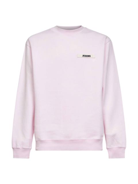 JACQUEMUS Jacquemus Men Pink Organic Cotton Fleece The Gros Grain Sweatshirt
