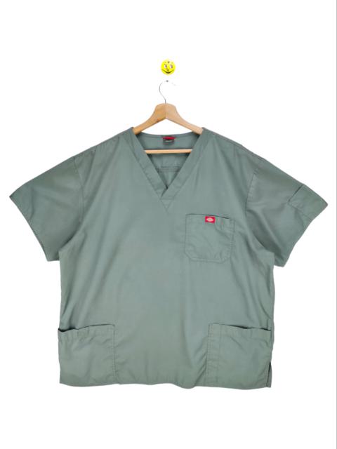 Other Designers Steals🔥Dickies Green Scrub Top Two Pocket