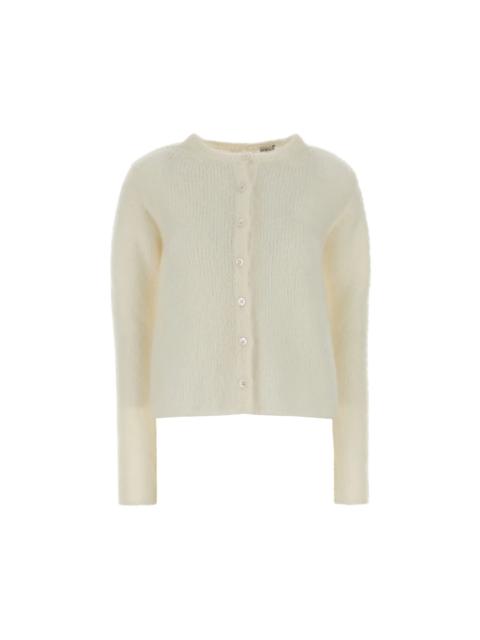 Loewe LOEWE Ivory Stretch Mohair Blend Cardigan New & Authentic (W