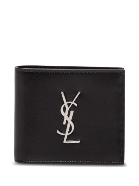 SAINT LAURENT Saint Laurent Men Black Leather Wallet With Logo