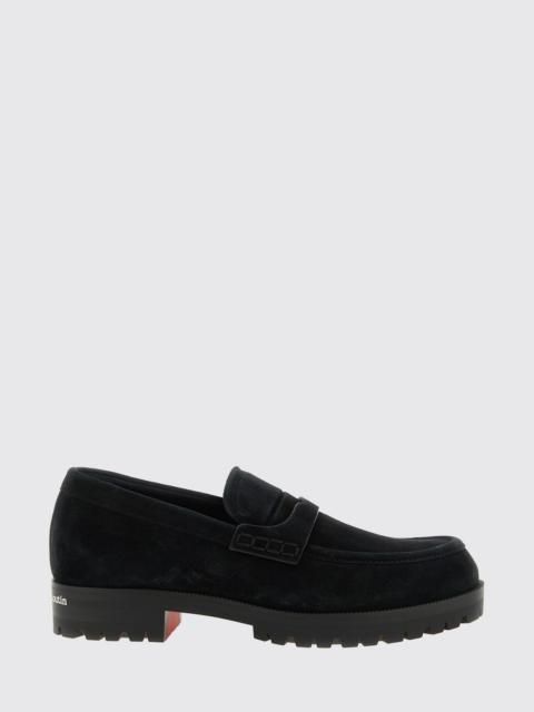 Christian Louboutin Christian Louboutin Men Cavavin Suede Calfskin Penny Loafers Christian Louboutin