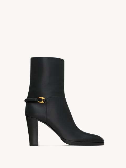 SAINT LAURENT SULPICE BOOTIES IN SMOOTH LEATHER