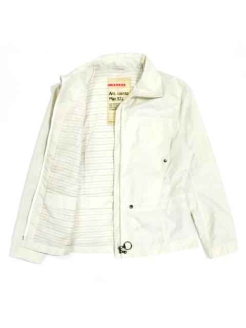 Prada RARE! PRADA MONOGRAM LINING CREAM HYPE LIGHT JACKET
