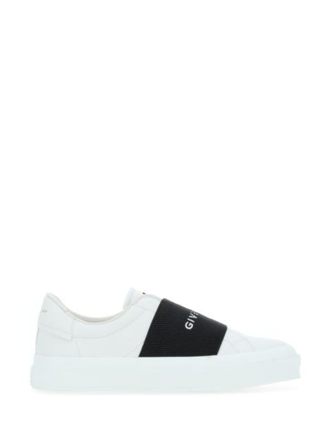 GIVENCHY White Leather New City Slip Ons