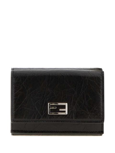 FENDI Fendi Women Black Leather Wallet