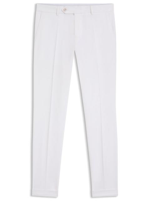 BOSS WASHABLE SLIM-FIT TROUSERS IN STRETCH COTTON
