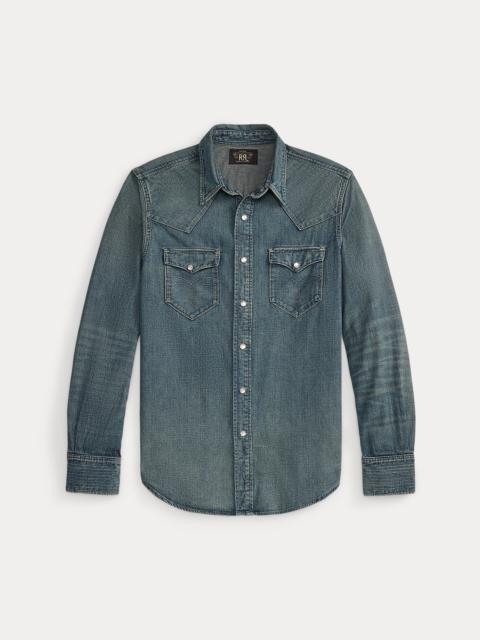 RRL by Ralph Lauren Slim Fit Denim Western Shirt
