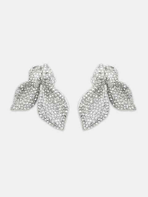 AQUAZZURA Very Bow Tie Crystal Earrings