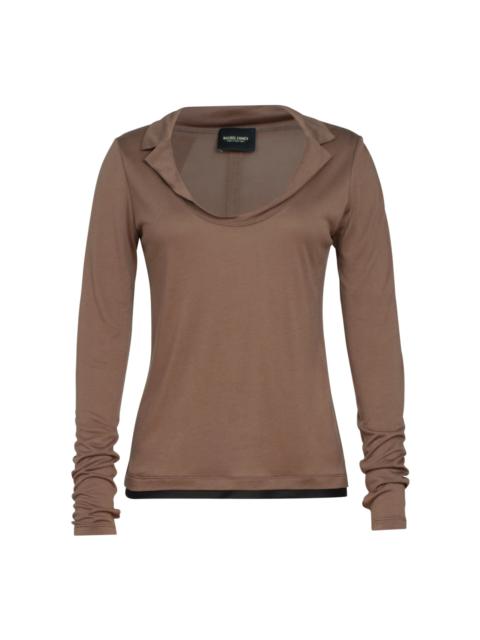 RACHEL COMEY Houlston Tencel Polo brown