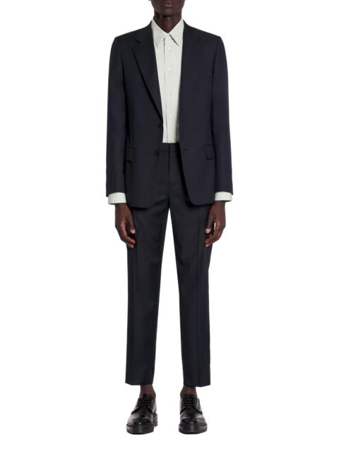 Lanvin Lanvin Single-Breasted Flap Pockets Jacket in Navy Blue at Nordstrom