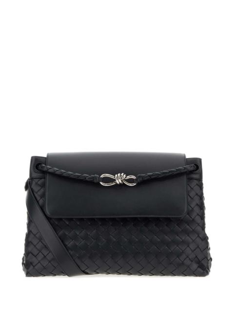 Bottega Veneta Bottega Veneta Men Midnight Blue Leather Medium Andiamo Crossbody Bag