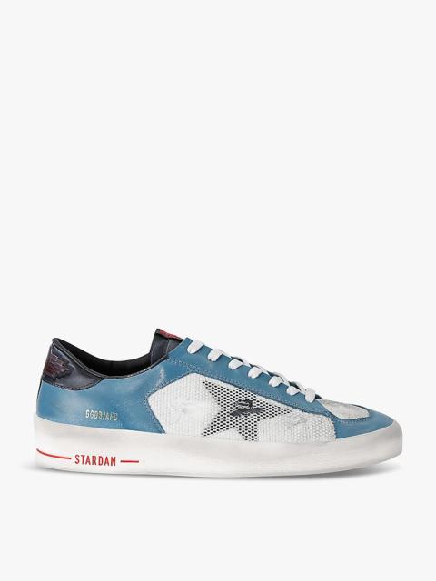 Men's Stardan logo-print leather low-top trainers