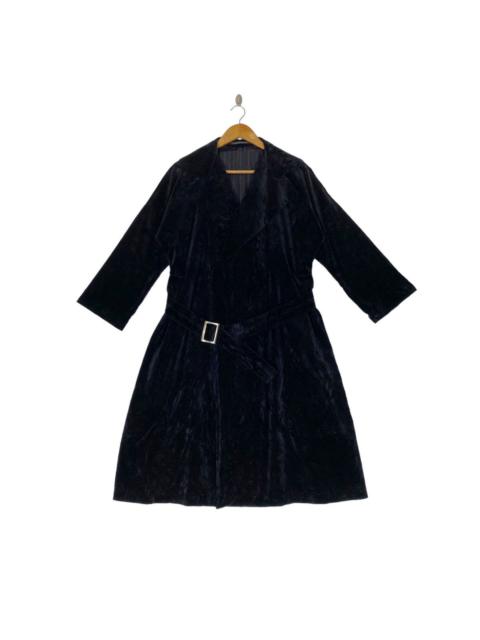 ✨Y's Yohji Yamamoto black velvet long coat size 3