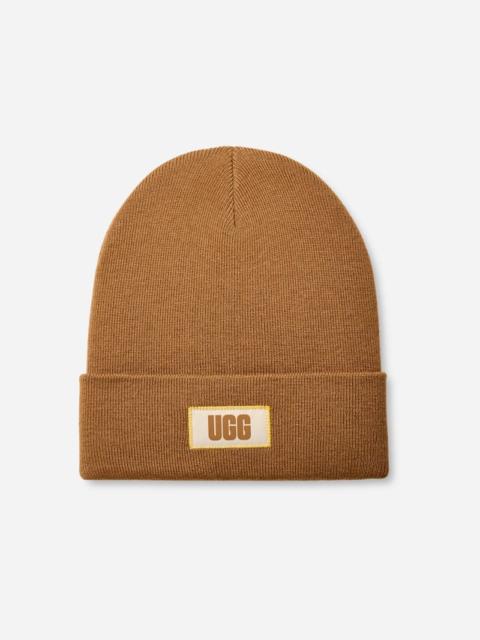 UGG ® Men's High Crown Beanie Knit/Recycled Materials in Chestnut Ii