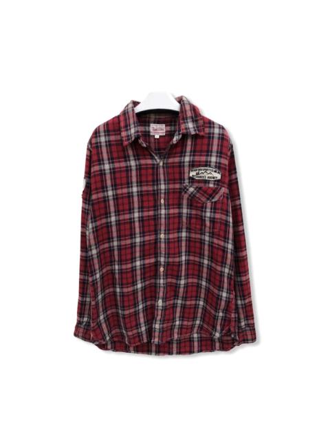 Other Designers Vintage - Vintage Time Fleis Plaid Tartan Flannel Shirt 👕