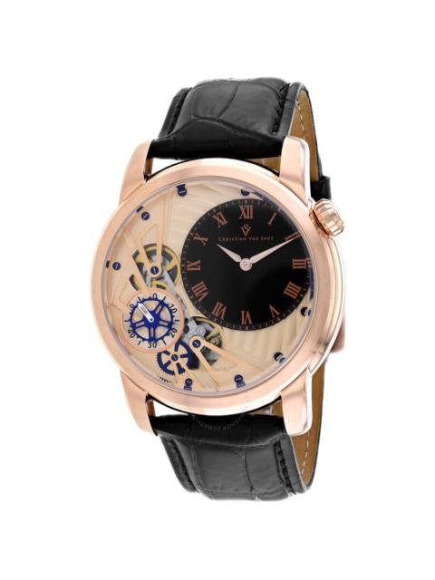 Other Designers Christian Van Sant Sprocket Auto-Quartz Rose Gold Dial Men's Watch CV1546
