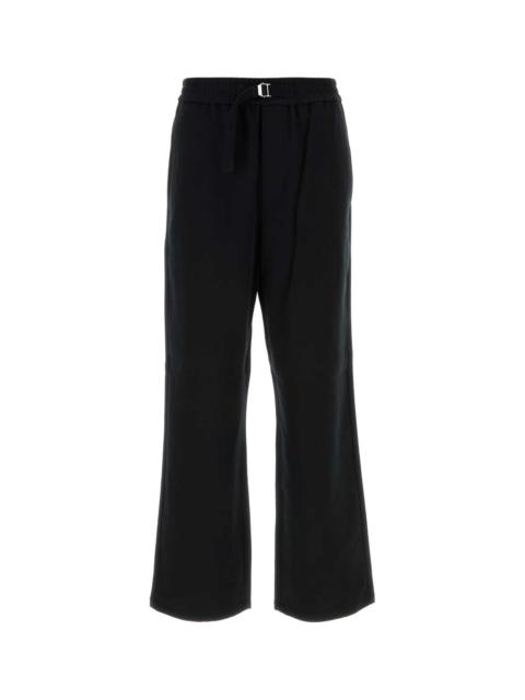 Ami Men Black Cotton Pant