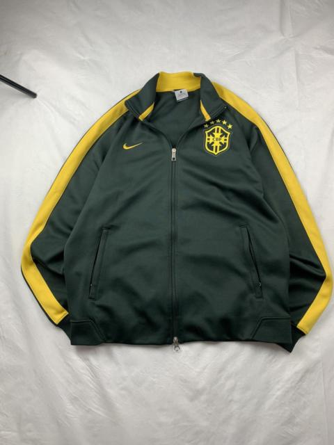 Nike Vintage Nike Brasil Football Soccer Track Jacket