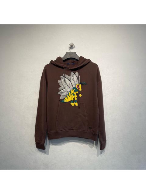 Louis Vuitton Louis Vuitton hooded sweatshirt with bee pattern