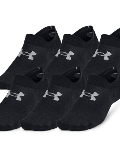 Under Armour Under Armour Mens Under Armour Essential 6 Pack Ultra Low Socks