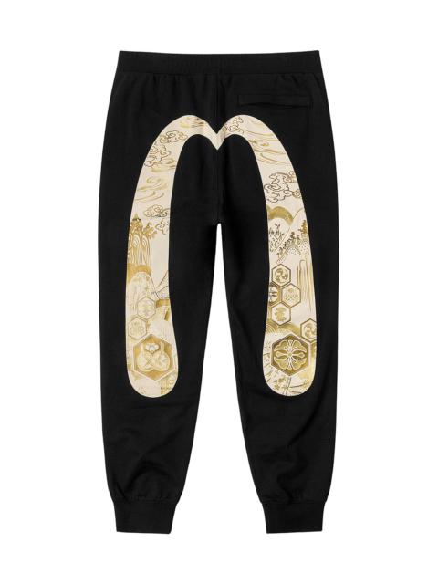 EVISU Seagull and Grateful Crane Daicock Print Regular Fit Sweatpants