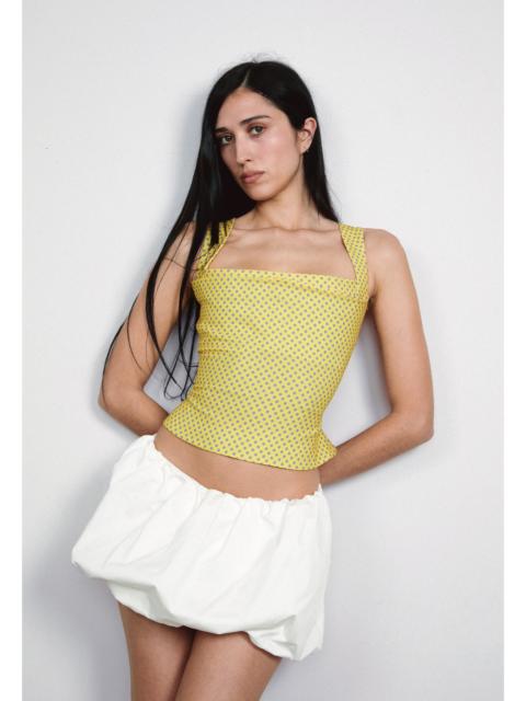 miaou IMOGENE CORSET - YELLOW POLKA DOT