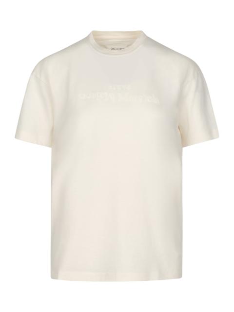 Maison Margiela Reverse Logo T-Shirt in Ivory