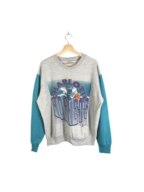 Other Designers Vintage Charlotte Hornets Colorblock Nba Sweatshirt