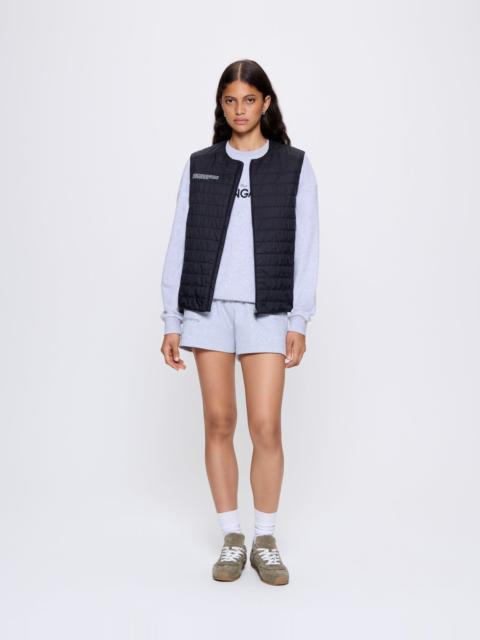 PANGAIA Womens Flower-Warmth Lite Gilet - Black