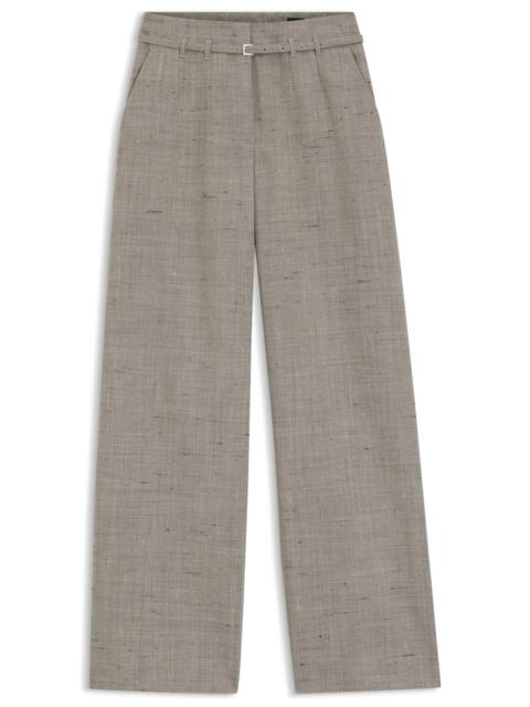 BOSS REGULAR-FIT TROUSERS IN A WOOL BLEND