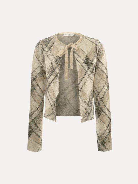 Vivienne Westwood BROKEN TARTAN CARDIGAN