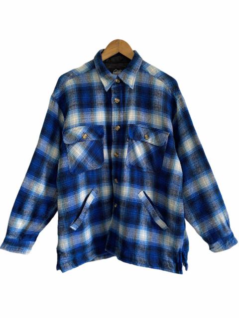 Other Designers The Real McCoy's - 🔥Vintage McCoy’s Blue Flannel Checked Button Up Jacket