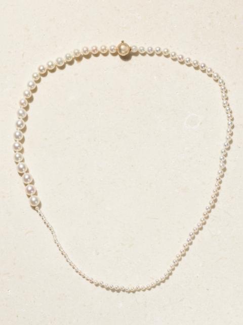 SOPHIE BILLE BRAHE Petite Peggy 14-karat Gold Pearl Necklace