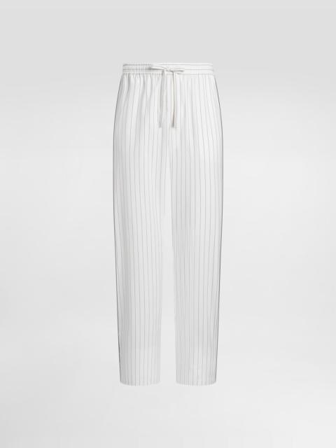 Dolce & Gabbana Striped poplin trousers