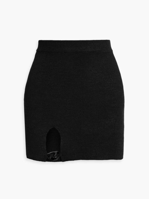 Cult Gaia Clady cutout stretch-knit mini skirt