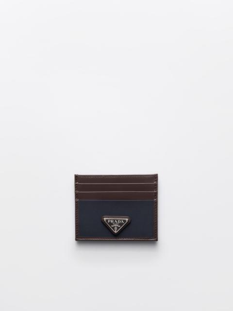 Prada Re-Nylon and leather card holder