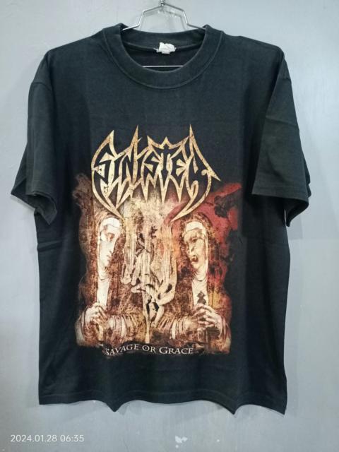 Other Designers Vintage - Sinister Savage or Grace Satan Death Metal Tee Shirt
